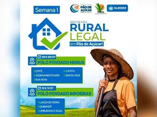 Programa Rural Legal em Pão de Açúcar - Semana 1